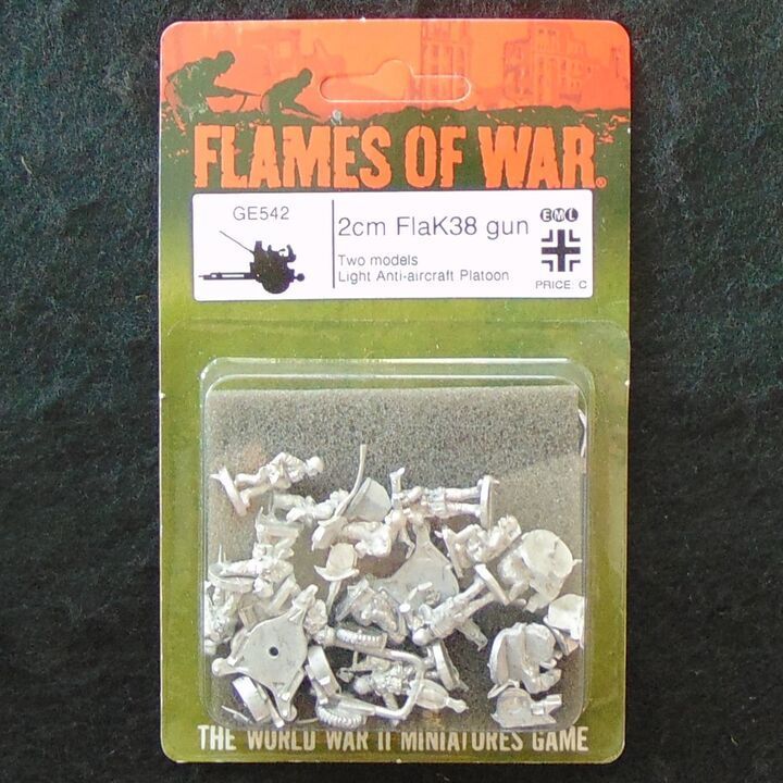 Battlefront Miniatures, WW2 - German 2cm Flak 38 AA Guns & Crews