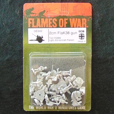 Battlefront Miniatures, WW2 - German 2cm Flak 38 AA Guns & Crews