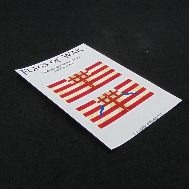 28mm, Flags of War, Monmouth Rebellion: Red  White Stripe Militia Flags