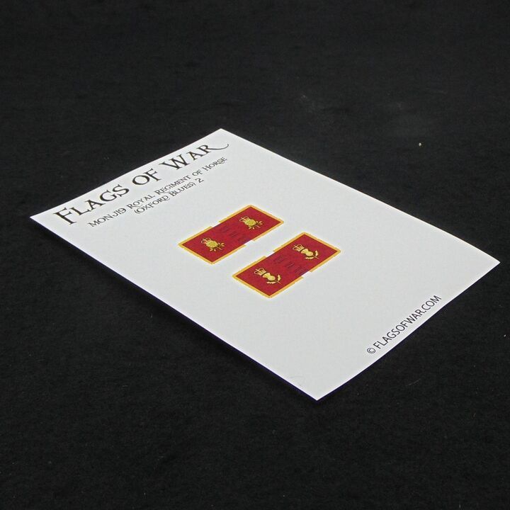 28mm, Flags of War, Monmouth Rebellion: Royal Regiment of Horse (Oxford Blues) 2