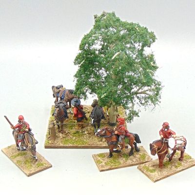 Grade C - Wargames Foundry/Warlord Games - ECW -  Mounted Parliamentarian Dragoon Horse Holder Vignette