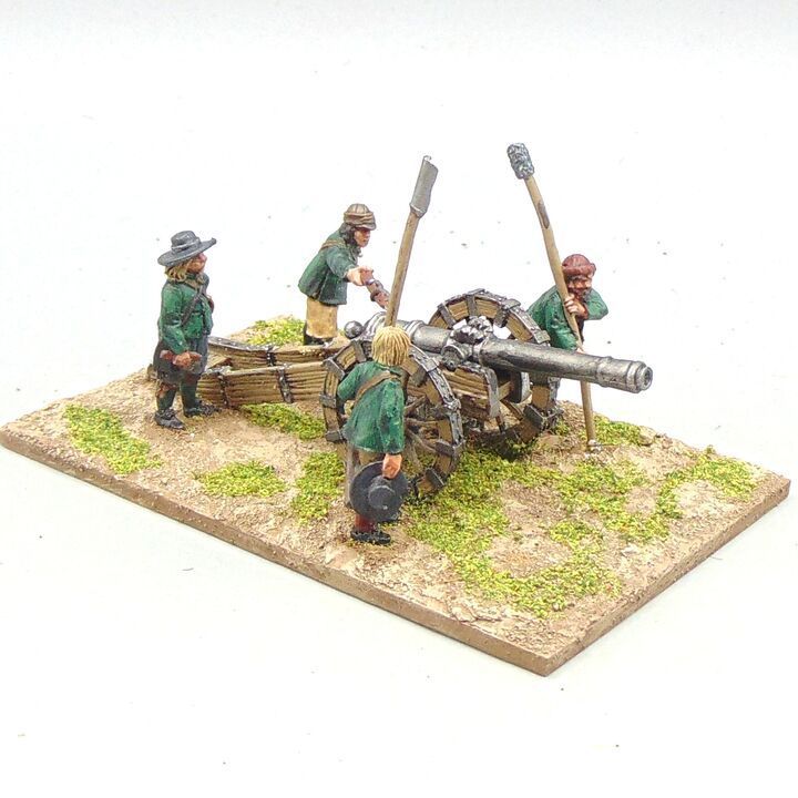 Grade D - Perry Miniatures - ECW -  Demi-Culverin Field Gun & Crew