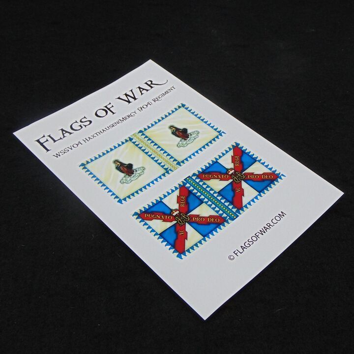 28mm, Flags of War, WSS: Bavarian Haxthausen (Mercy 1704) Regiment