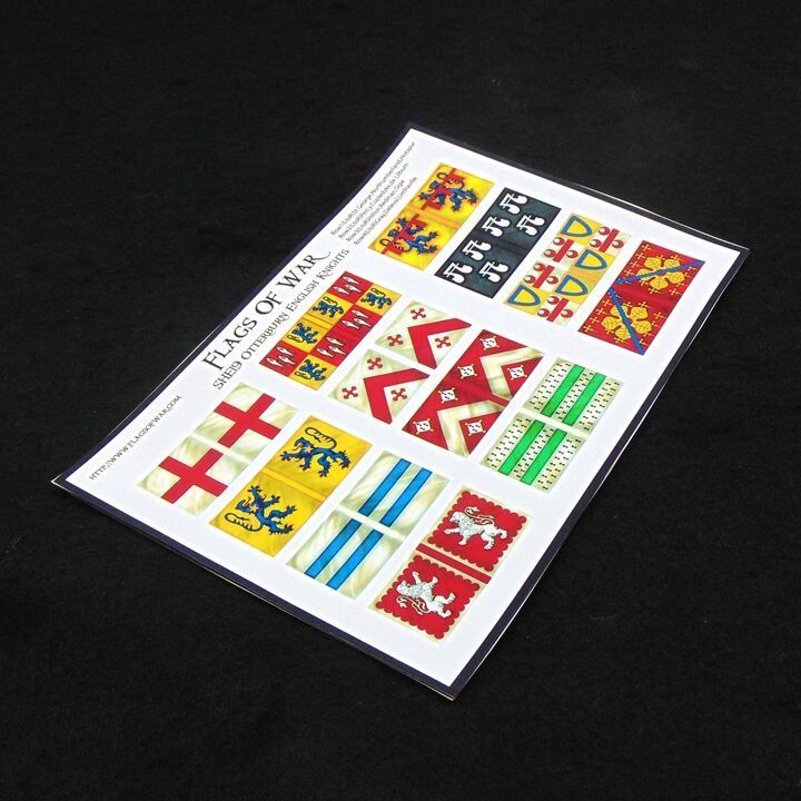 15mm, Flags of War, Medieval: English Flags at Otterburn