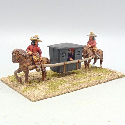 Grade C - Wargames Foundry - ECW -  Sedan Chair