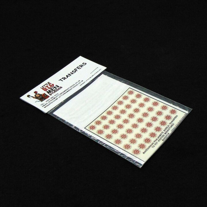 15mm, Littlebigman Studios, Ancient: Macedonian Phalangite  Shield Transfers To Fit Xyston Miniatures