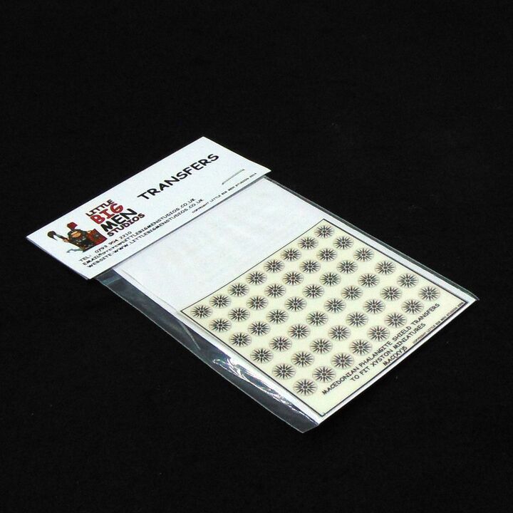 15mm, Littlebigman Studios, Ancient: Macedonian Phalangite  Shield Transfers To Fit Xyston Miniatures