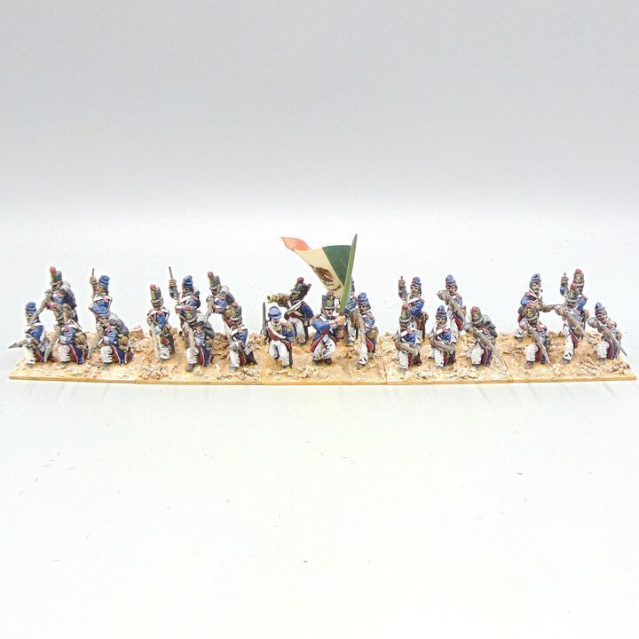 Grade D - 1st Corps Miniatures - Mexican/American War - Mexican Line Infantry Unit