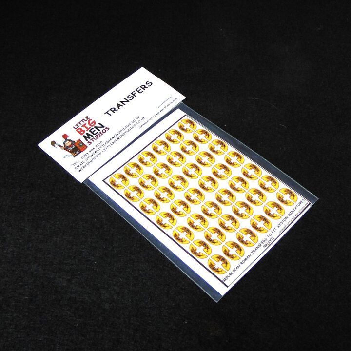15mm, Littlebigman Studios, Ancient: Republican Roman  Shield Transfers To Fit Xyston Miniatures