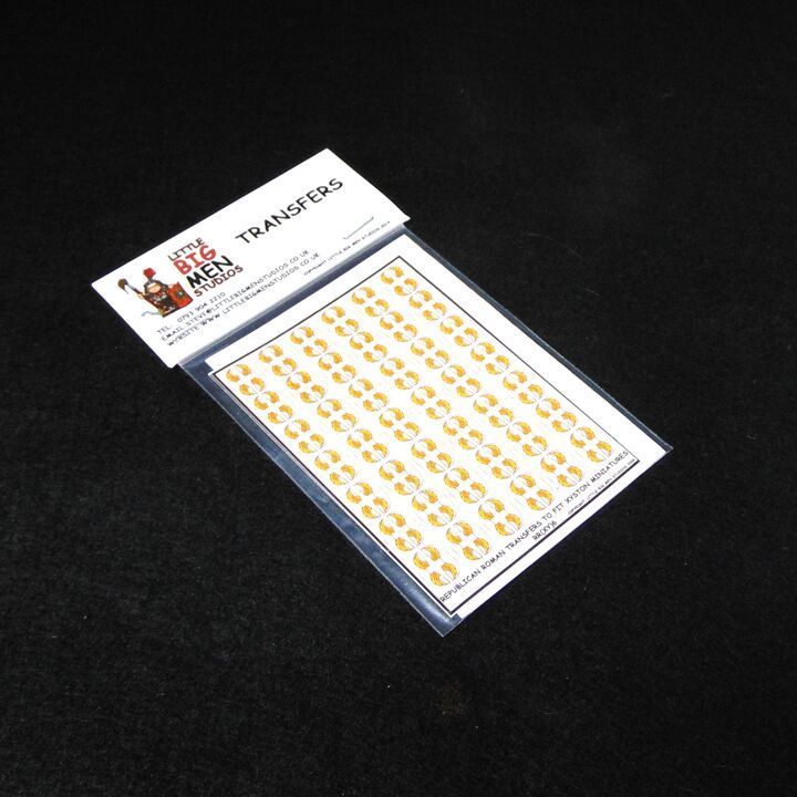 15mm, Littlebigman Studios, Ancient: Republican Roman  Shield Transfers To Fit Xyston Miniatures