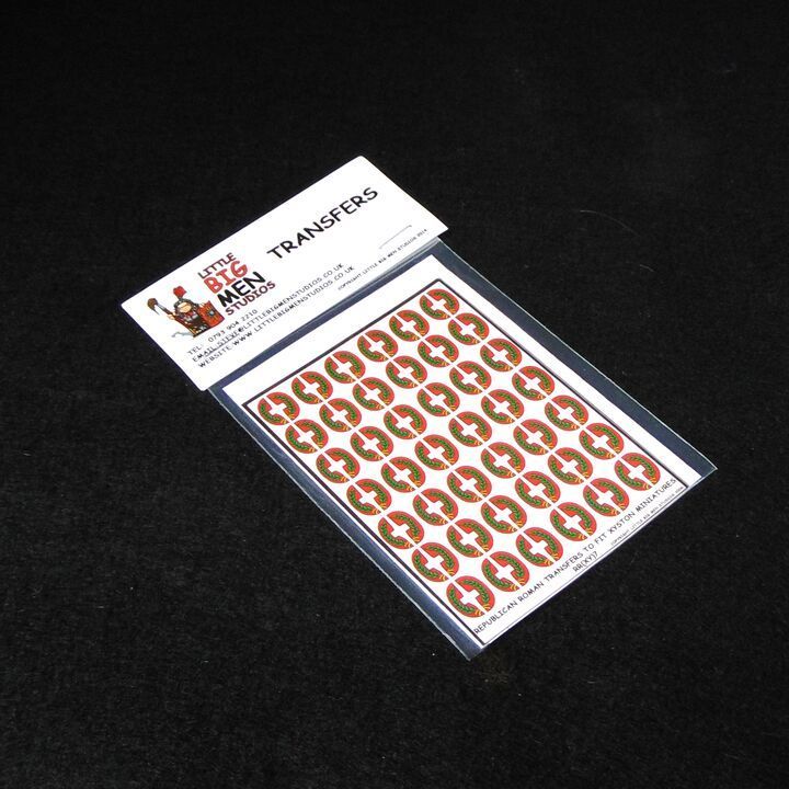 15mm, Littlebigman Studios, Ancient: Republican Roman  Shield Transfers To Fit Xyston Miniatures