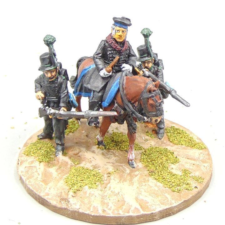 Grade C - Perry Miniatures - Napoleonic - Mounted Brunswick High Command Group