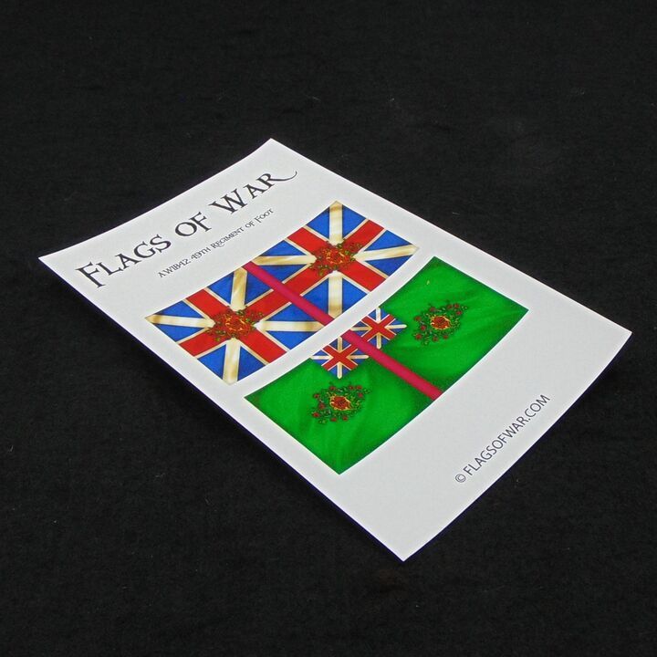 28mm, Flags of War, AWI: British 49th Regiment of Foot