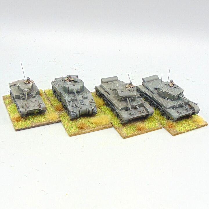 Grade D - Plastic Soldier Company Ltd - WW2 - Late War British Tanks