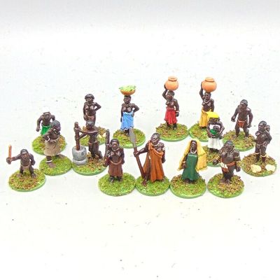 Grade C - Wargames Foundry - Colonial Africa/WW1 East Africa - Tribal Villagers