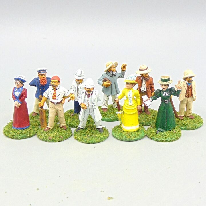 Grade D - Wargames Foundry - Colonial Africa - British Ladies & Gentlemen