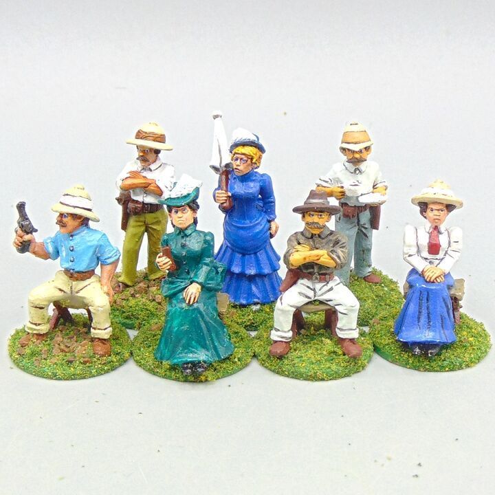Grade D - Wargames Foundry - Colonial Africa - British Ladies & Gentlemen