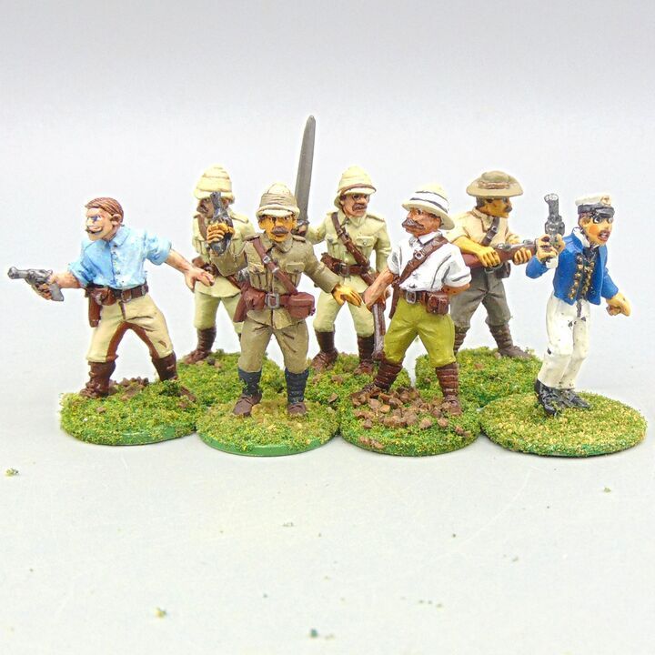 Grade D - Wargames Foundry - Colonial Africa/WW1 East Africa - Military Officers