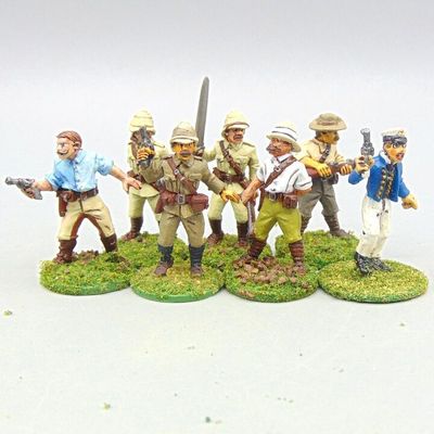 Grade D - Wargames Foundry - Colonial Africa/WW1 East Africa - Military Officers