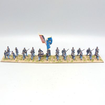 Grade C - Crusader Miniatures - ACW - Union Infantry Unit (20th Maine)