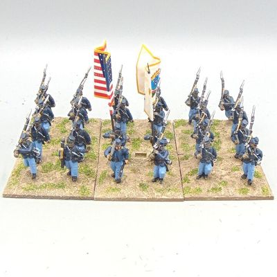 Grade C - Sash & Saber Miniatures - ACW - Union Infantry Unit (54th Mass.)