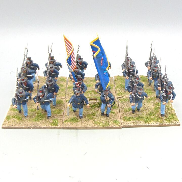 Grade C - Perry Miniatures - ACW - Union (Iron Brigade) Infantry Unit (24th Michigan)