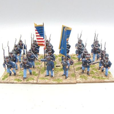 Grade C - Perry Miniatures - ACW - Union (Iron Brigade) Infantry Unit (19th Indiana)