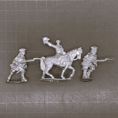 Wee Wolf Miniatures, GNW: Mounted Swedish King Charles XII & Musketeers
