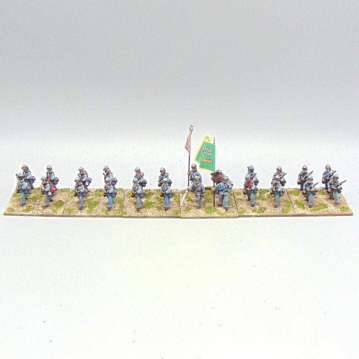 Grade C - Wargames Foundry - ACW - Confederate Infantry Unit (33rd Virginia)