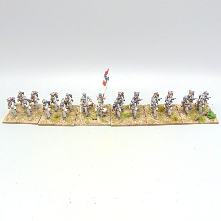 Grade D - Wargames Foundry - ACW - Confederate Infantry Unit