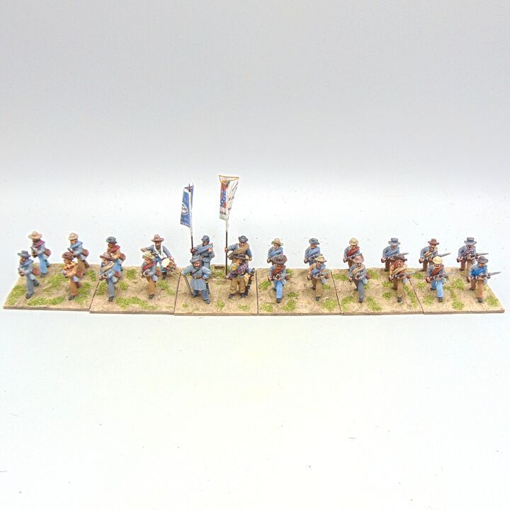 Grade C - Wargames Foundry - ACW - Confederate Infantry Unit (6th Arkansas)