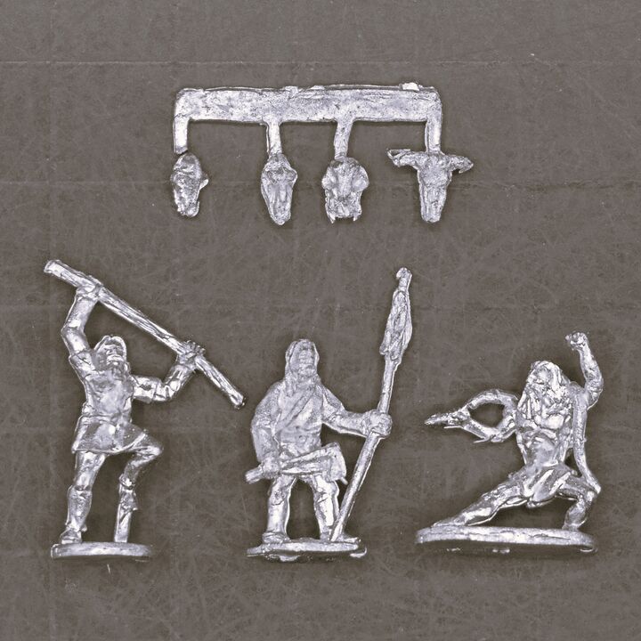 Splintered Light Miniatures, Dark Ages - Early Saxon Pagan Priest Command Group