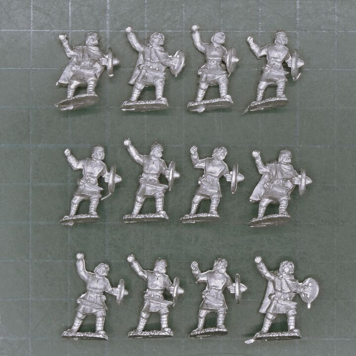 Wiglaf Miniatures, Dark Ages - C7th Anglo-Saxon Unarmoured Warriors