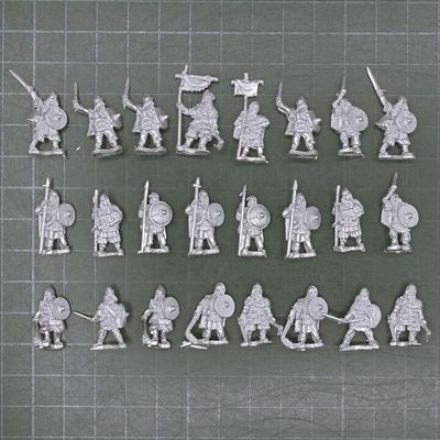 Forged in Battle, Dark Ages - Viking Huscarles with Swords & Spears