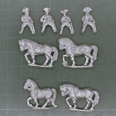 Essex Miniatures, SYW - Mounted Prussian General & Staff