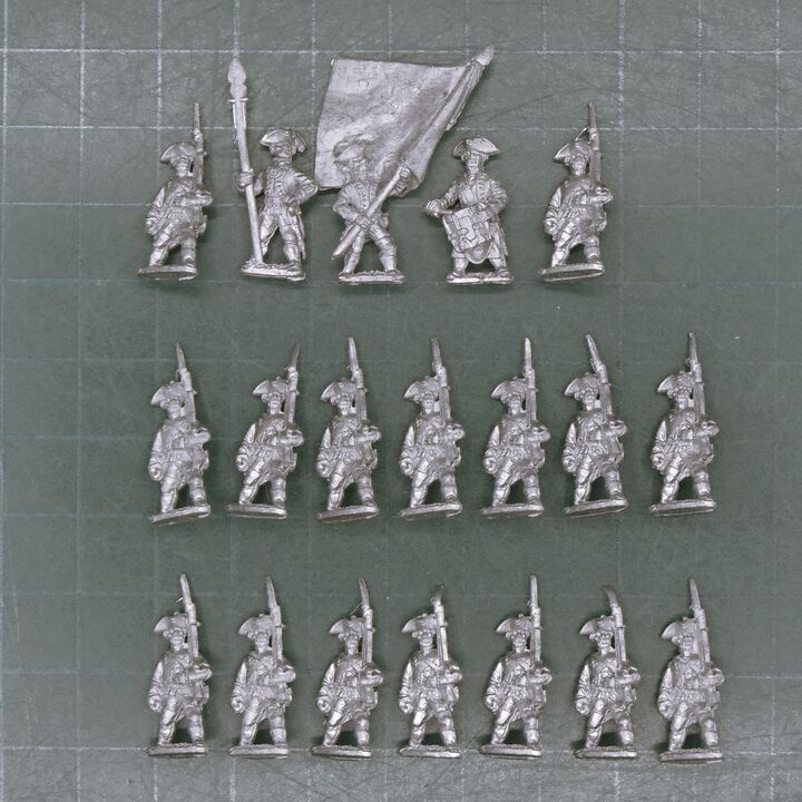 Essex Miniatures, SYW - Prussian Musketeer Unit