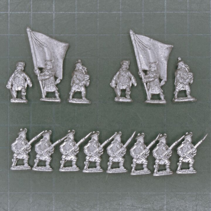 Essex Miniatures, SYW - British Highland Infantry Unit