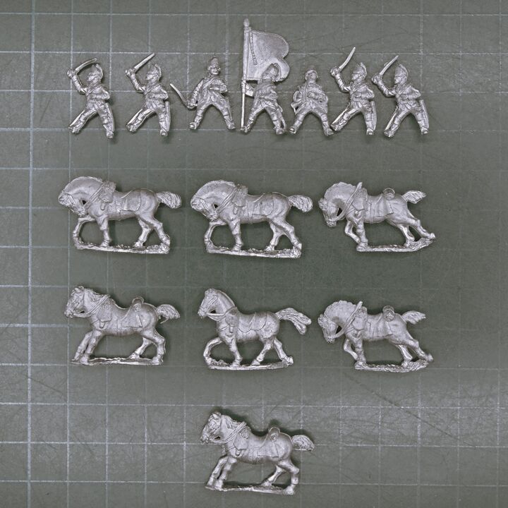 Essex Miniatures, SYW - British Light Dragoons Unit
