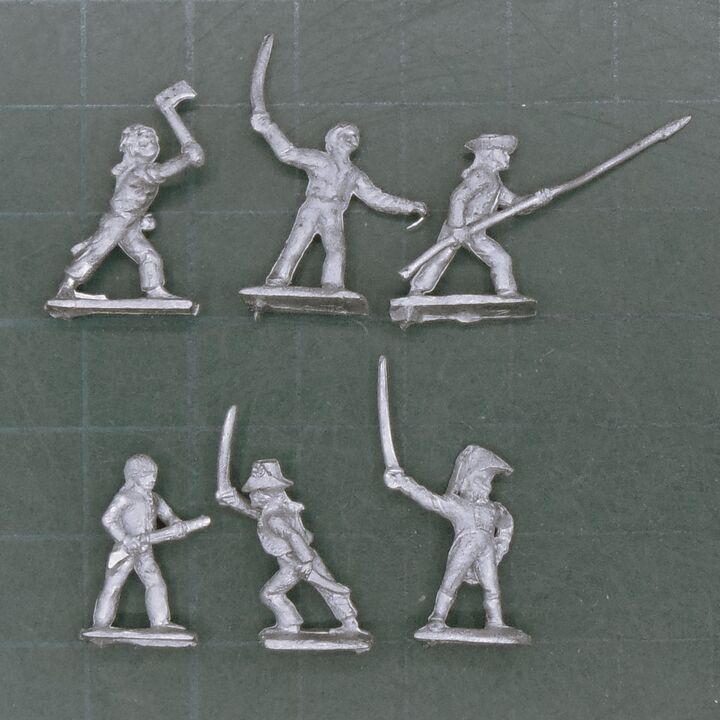 Minifigs, Napoleonic - French Naval Officers & Sailors