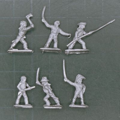 Minifigs, Napoleonic - French Naval Officers & Sailors