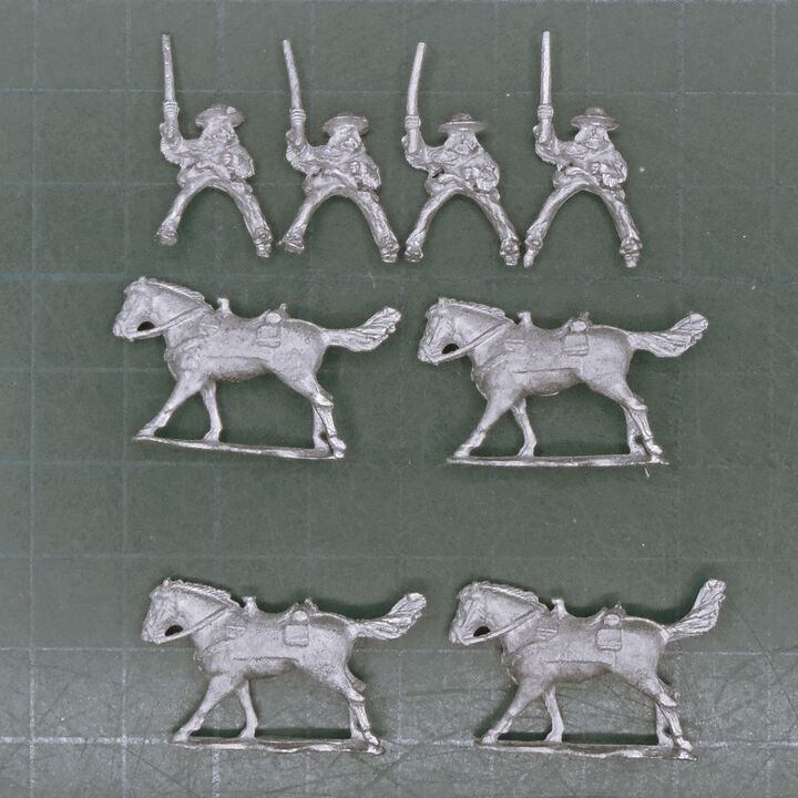Minifigs, US/Mexican War - US Irregular Volunteer Cavalry