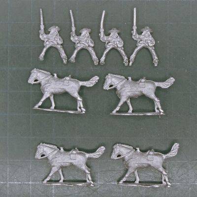 Minifigs, US/Mexican War - US Irregular Volunteer Cavalry