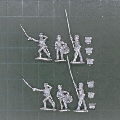 Minifigs, ACW - Infantry Command in Kepis