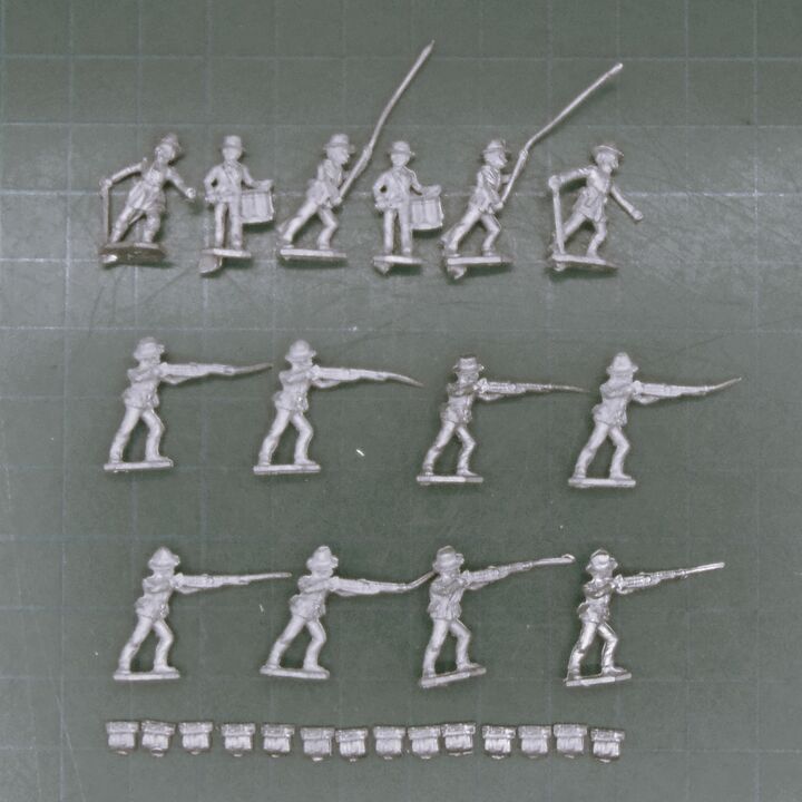 Minifigs, ACW - Infantry Unit in Hats