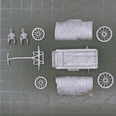 Minifigs, Old West - Wagon & Drivers