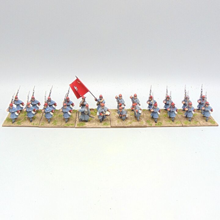 Grade C - Wargames Foundry - ACW - Confederate Infantry Unit in Greatcoats (McLellans Zouaves)