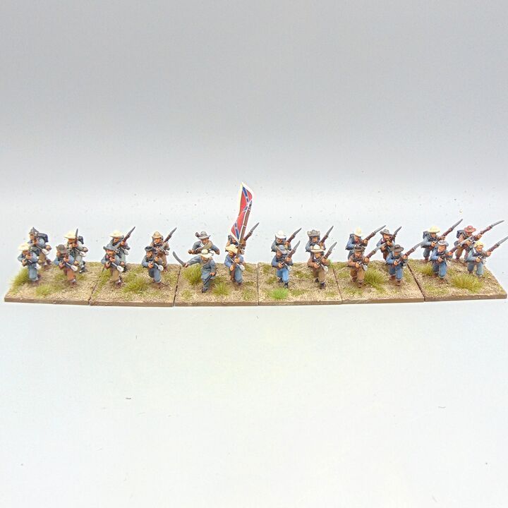 Grade C - Wargames Foundry - ACW - Confederate Infantry Unit
