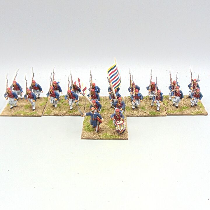 Grade C - Perry Miniatures - ACW - Confederate Infantry Unit (Wheats Tiger Zouaves)