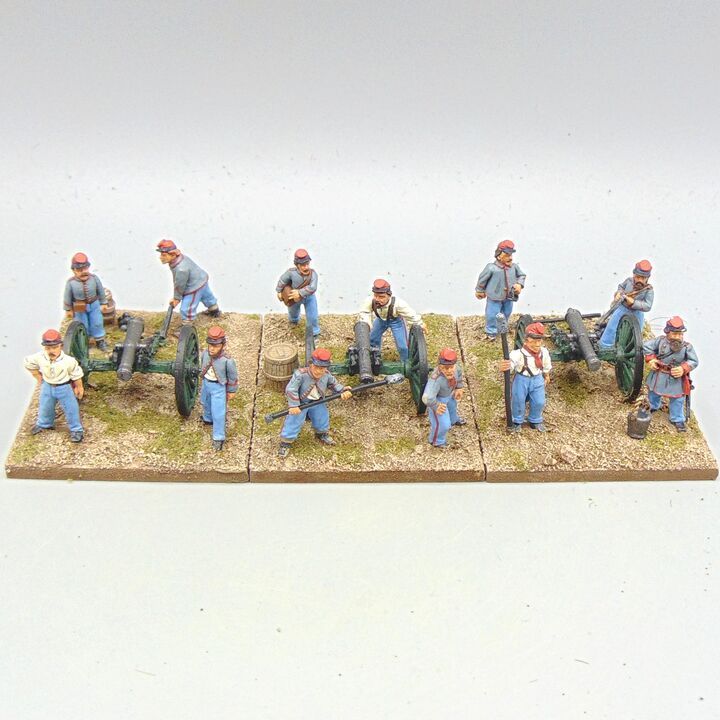 Grade C - Wargames Foundry - ACW - Confederate 6lb Artillery Battery