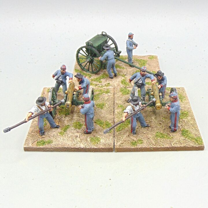 Grade C - Perry Miniatures - ACW - Confederate 12lb Artillery Battery